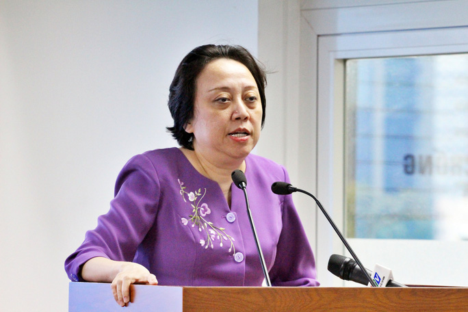 Bà Phạm Khánh Phong Lan Trưởng ban quản lý an toàn thực phẩm TP HCM
