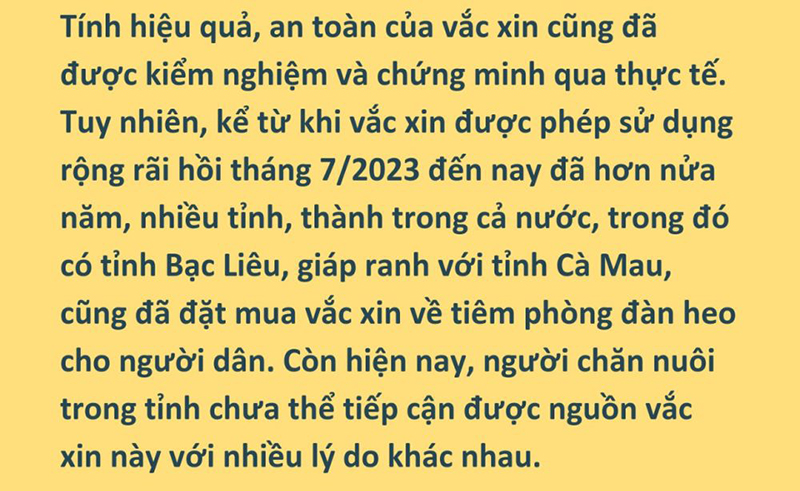 chờ vắc xin tả heo châu Phi