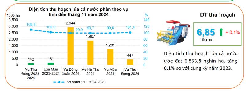 XUẤT KHẨU NÔNG LÂM THUỶ SẢN 11 THÁNG