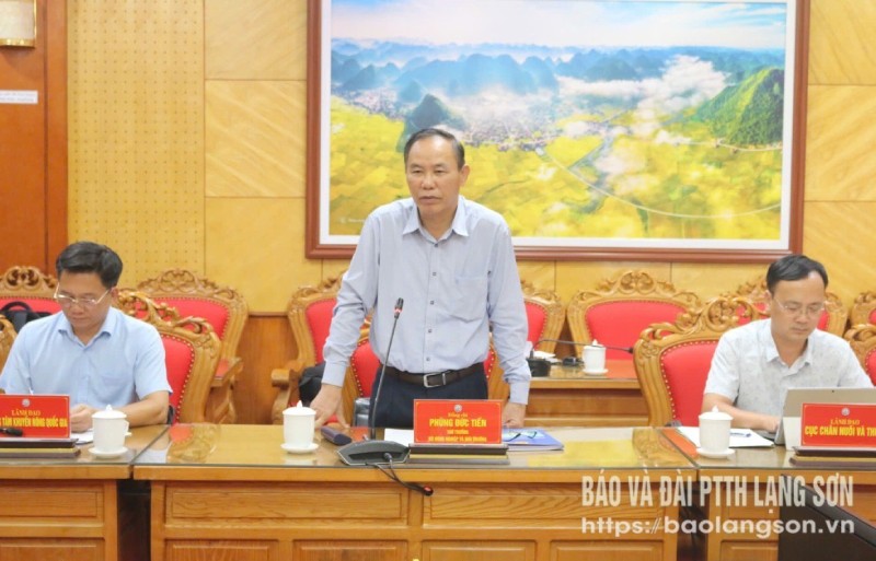 Bộ Nông nghiệp làm việc tỉnh Lạng Sơn