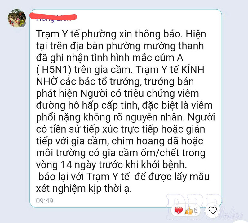 dịch cúm gia cầm
