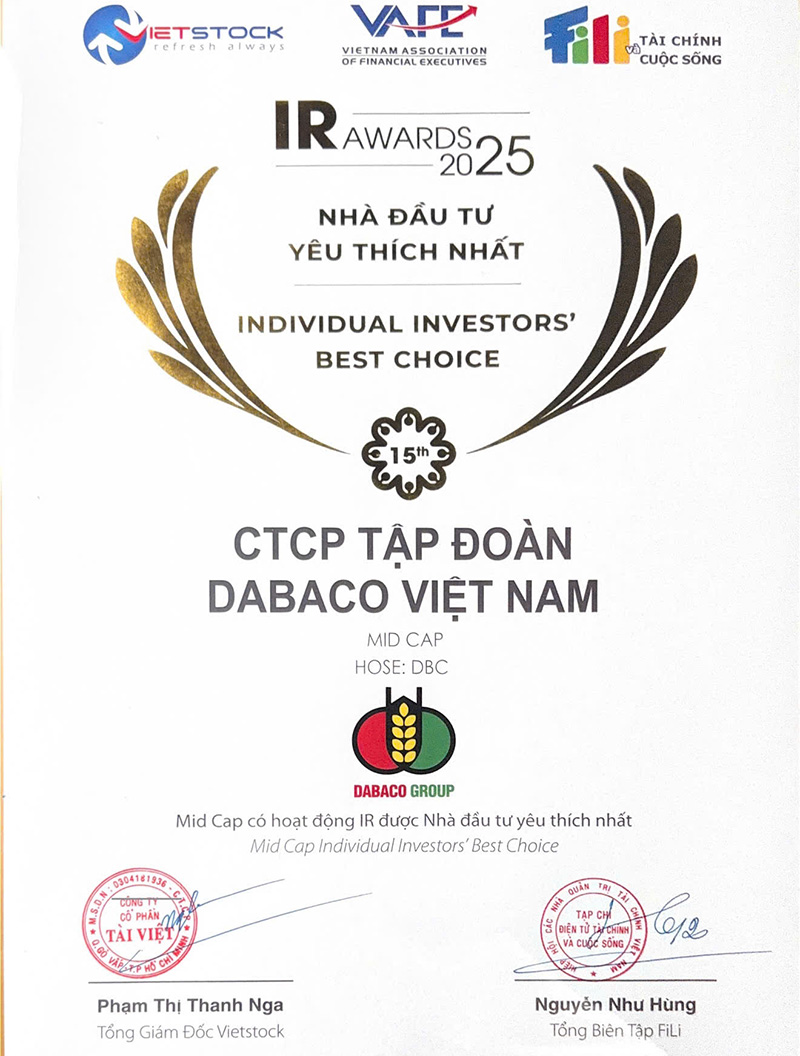 Dabaco IR Awards 2025 