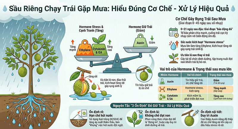 cách giữ trái sầu riêng