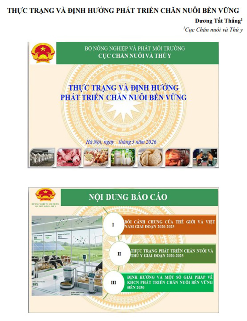 tài liệu Hội thảo Chăn nuôi và Thú y