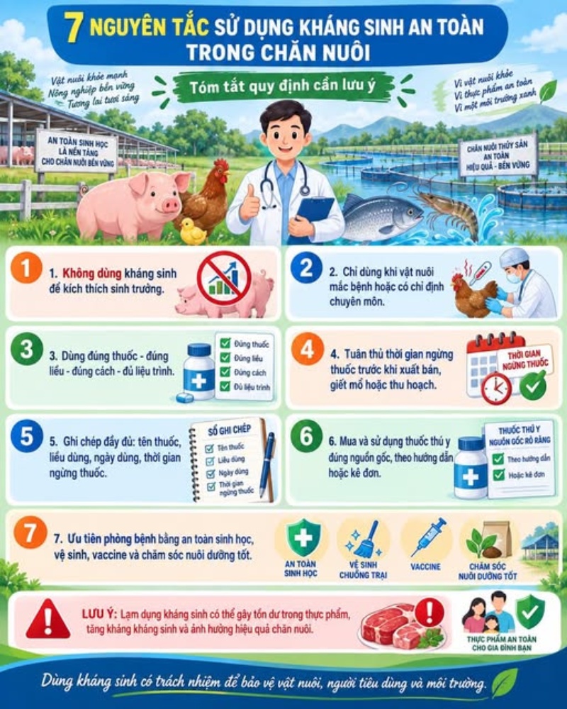 nguyên tắc sử dụng kháng sinh an toàn